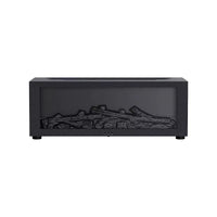 VISSKO Creative Fireplace Air Humidifier Waterless Auto-Off Aroma Essential Oil Diffuser with LED Light Remote Control for Gift